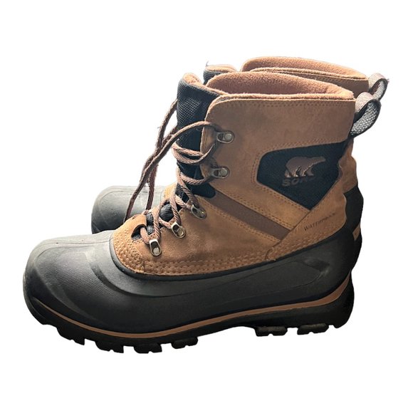 SOREL Men\'s Buxton Lace Waterproof 200G Insulated Delta Black Winter Boots Sz 8 main image 10